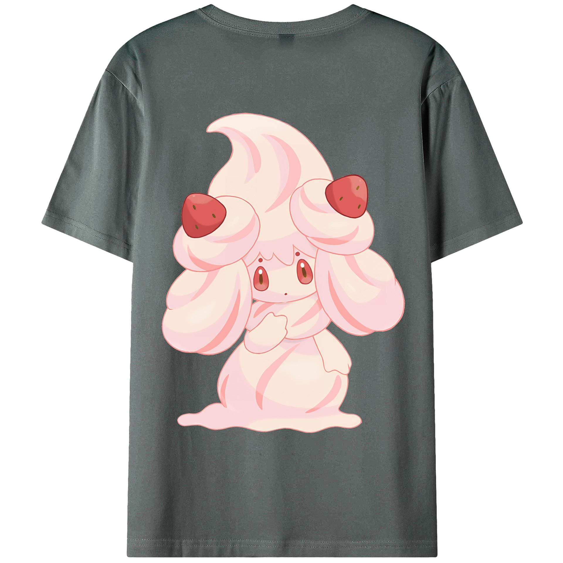 （画像用） ポケットモンスター Pokémon 綿100％ メンズ半袖Tシャツ（バックプリント） 通気性
